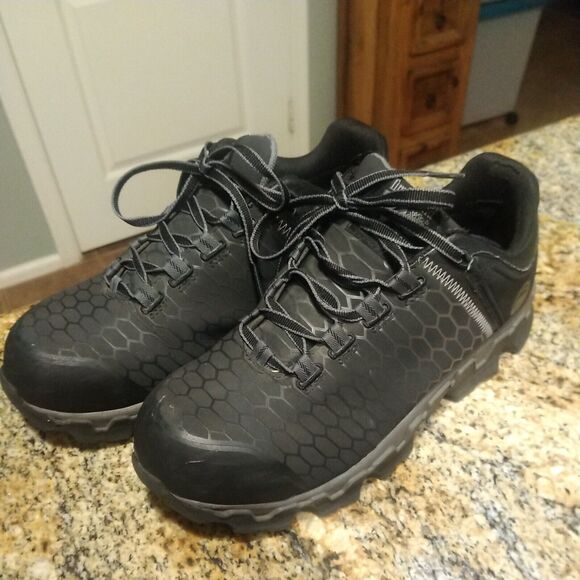 Timberland Pro Powertrain Sport Alloy Toe Work Shoes Womens Size 8.5 Black - Picture 1 of 12
